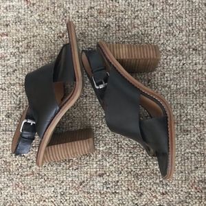 Madewell open toe heels